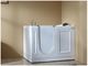Acrylic White Walk In Bath And Shower / Jacuzzi Walk In Tub ขนาด 1290 * 765 * 1015 มม ผู้ผลิต