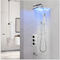 ติดตั้งง่ายสวมติดผนังห้องอาบน้ำฝักบัวก๊อกน้ำ / ทนต่อการกัดกร่อนด้วยไฟ LED ที่มีสีสัน ผู้ผลิต
